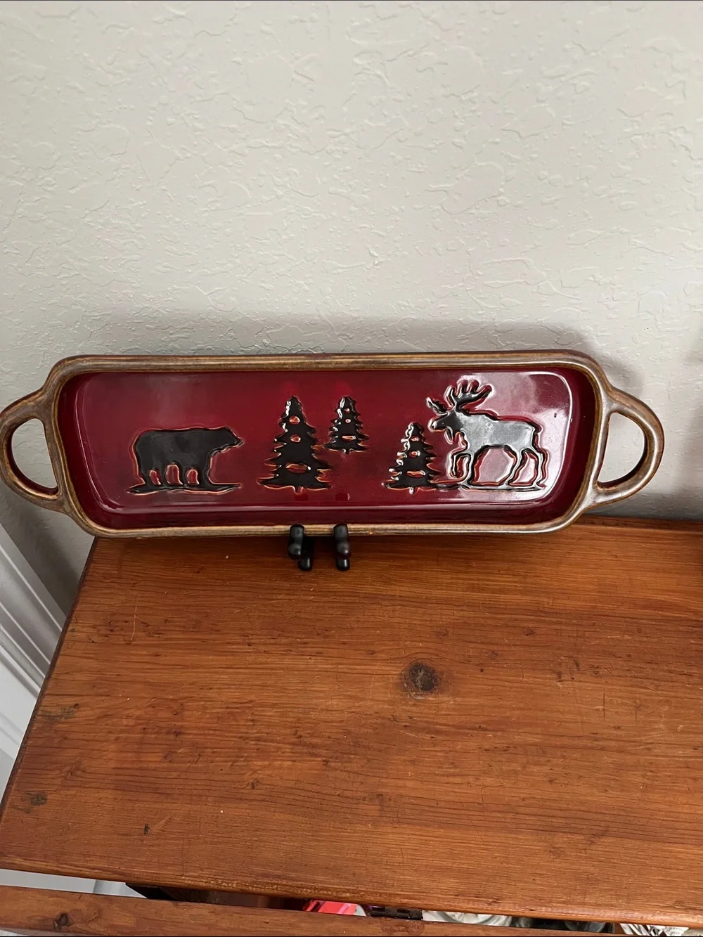 Rustic Red Woodland Studio Serving Tray -